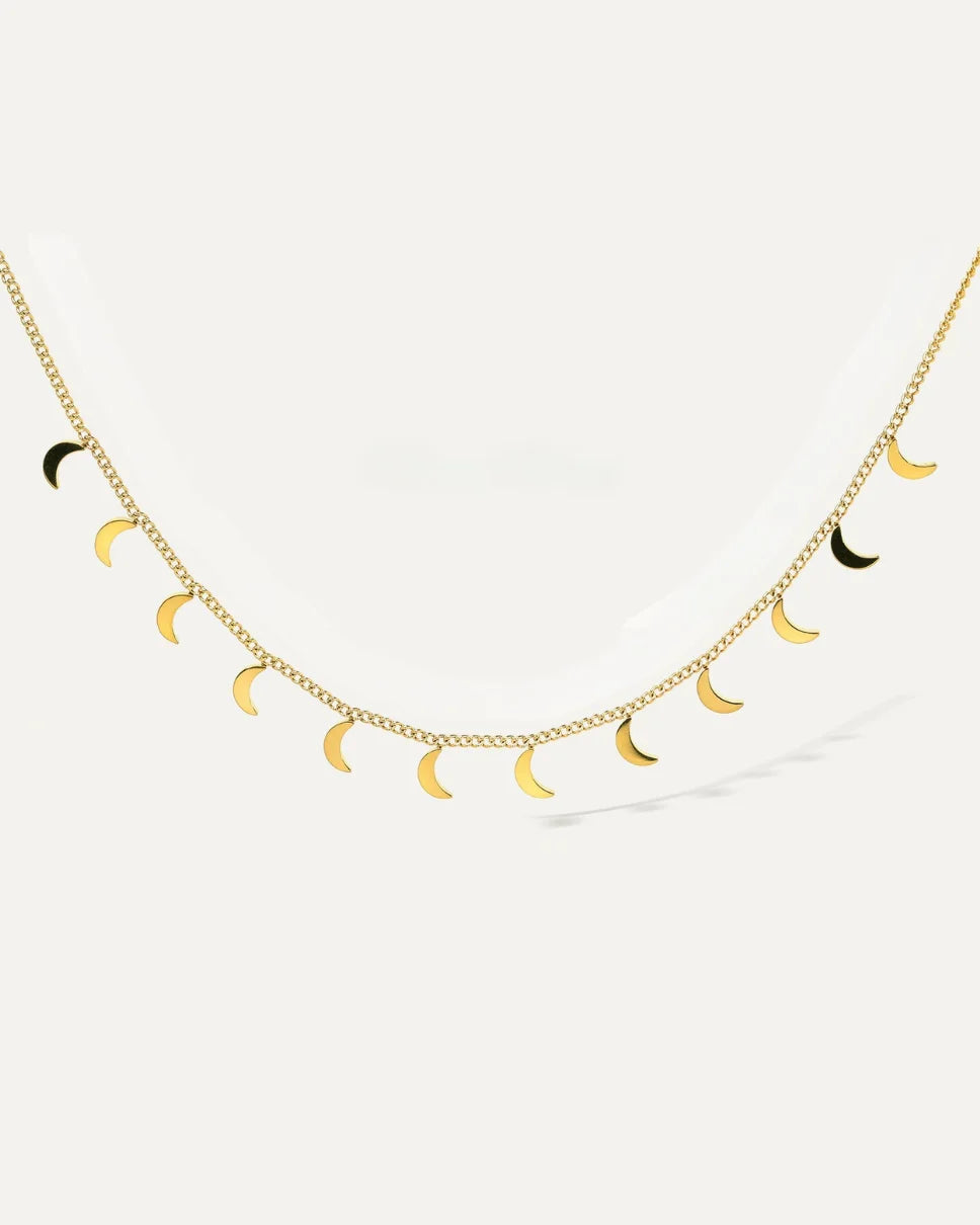 Moon Charm Halskette