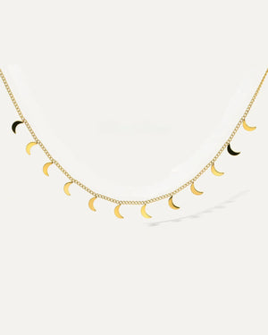 Moon Charm Halskette