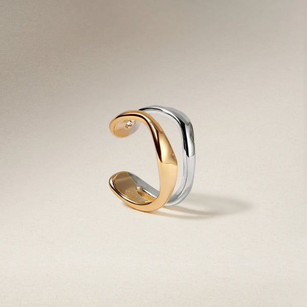 Ripple Hammered Earcuff