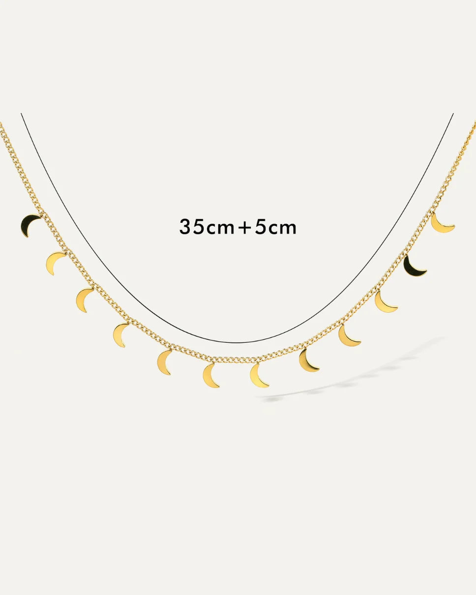 Moon Charm Halskette