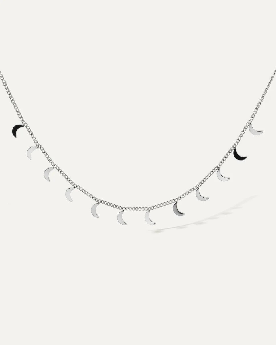 Moon Charm Halskette