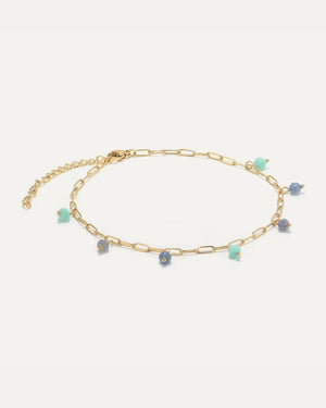 Stone Bead Fußkette