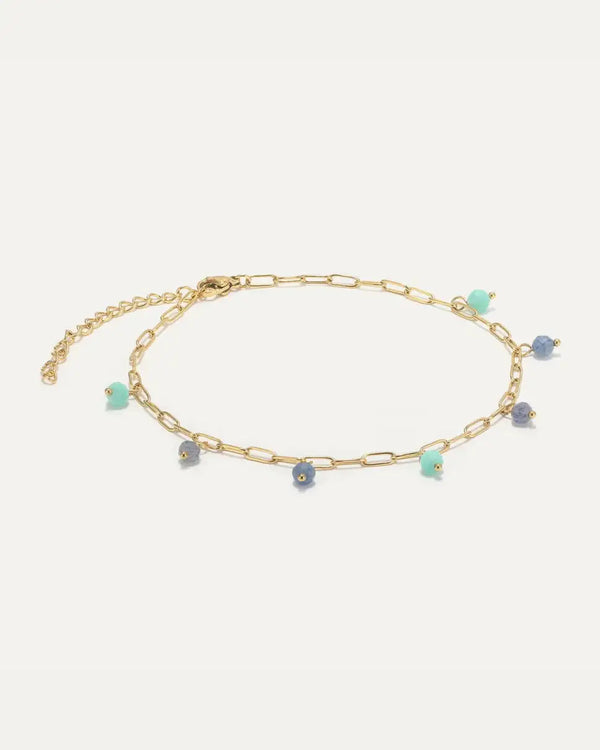 Stone Bead Fußkette