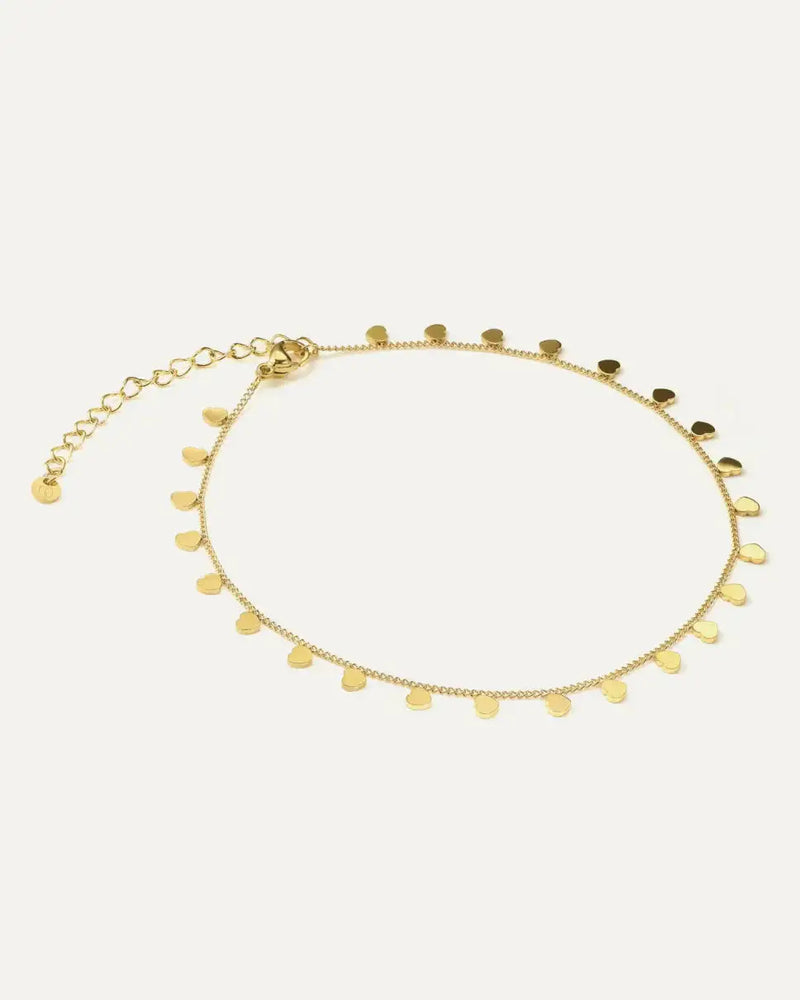 Heart Charm Anklet