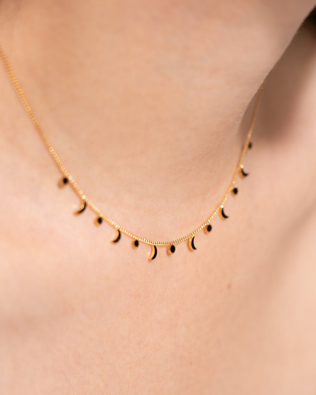 Sun & Moon Halskette