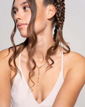 Drop Lavalier Pearl Necklace