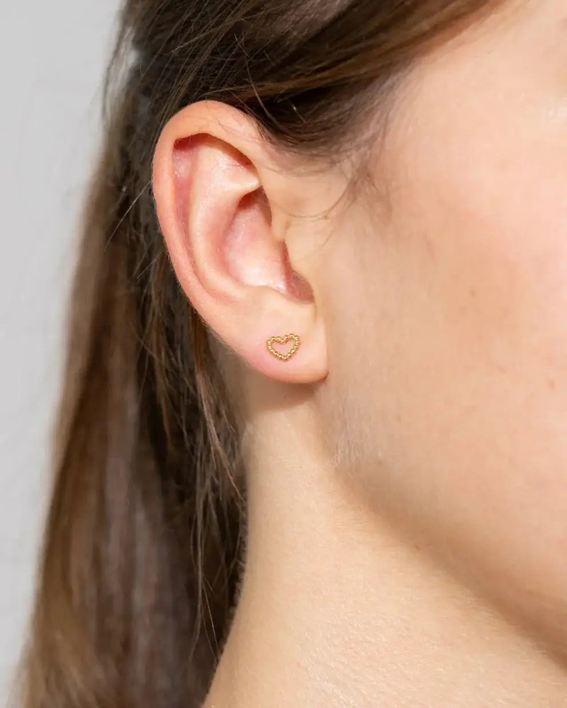 Bubbly Heart Studs