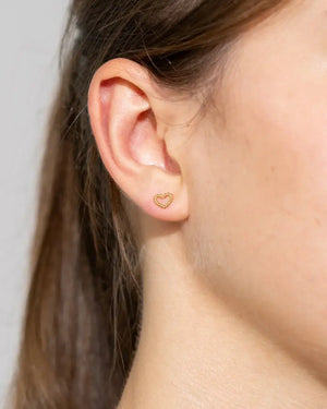 Bubbly Heart Studs