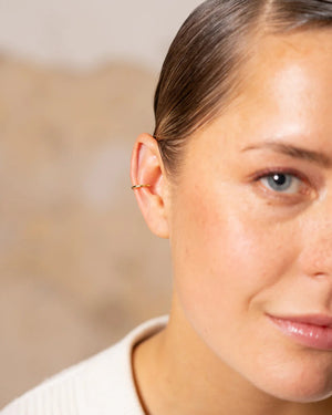 Thin Hammered Earcuff