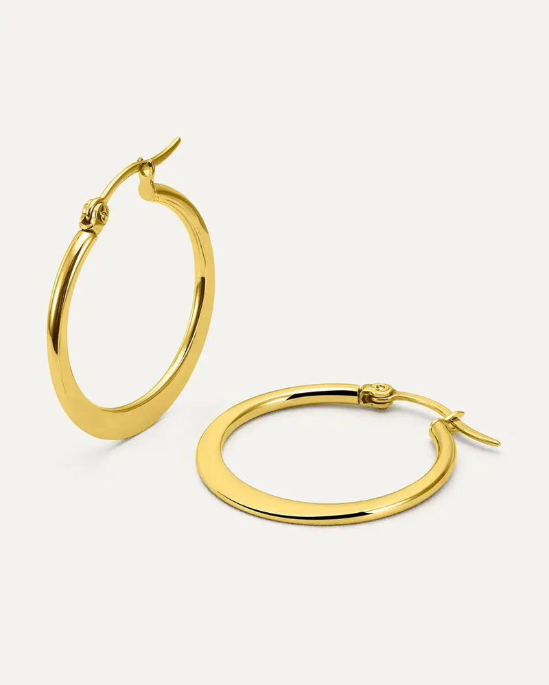 Flat Crescent Hoop