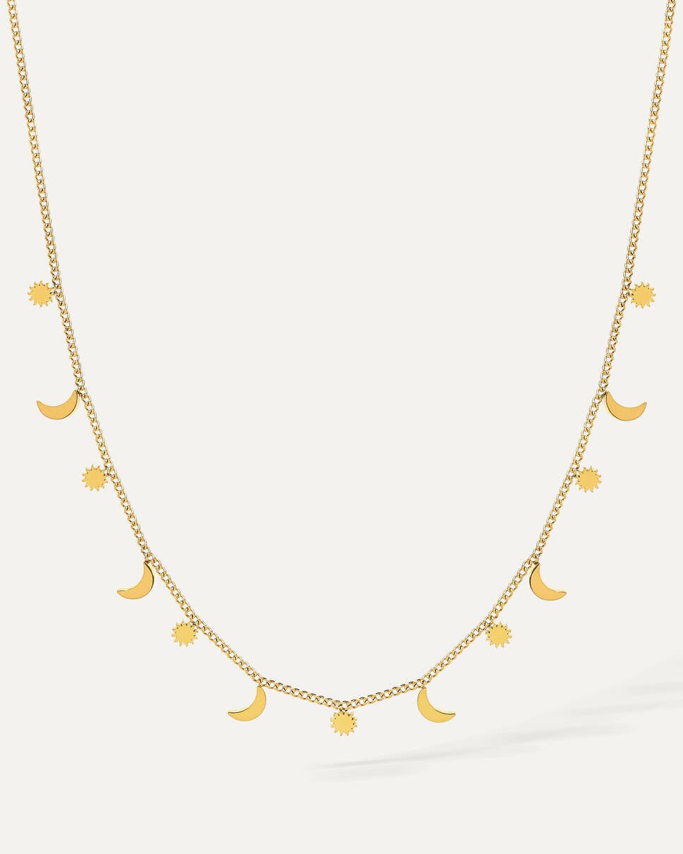 Sun & Moon Halskette