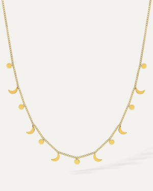 Sun & Moon Halskette