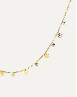 Snowflake Charm Halskette