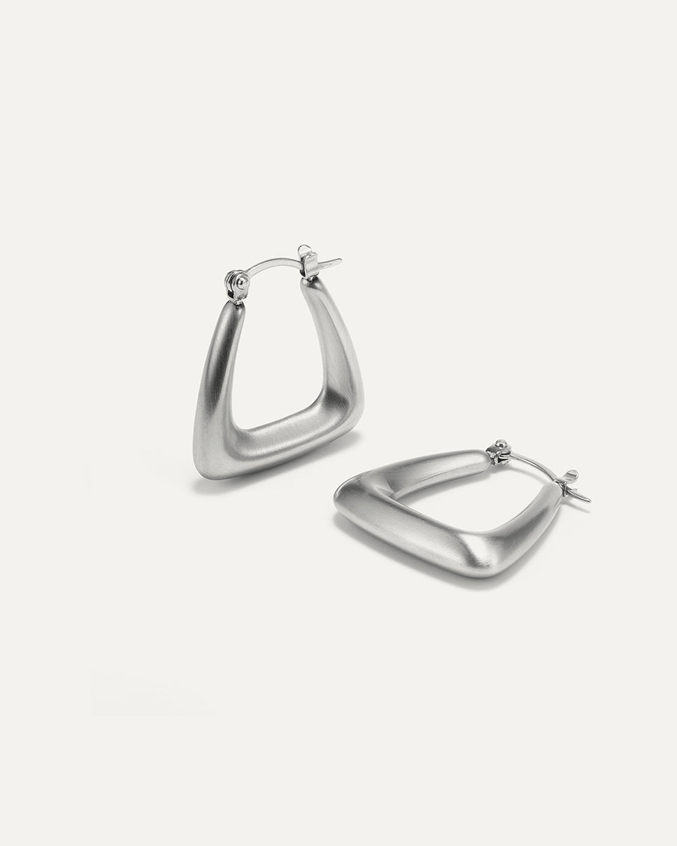 Matte Triangle Ohrring