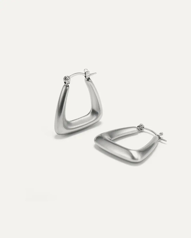 Matte Triangle Earring