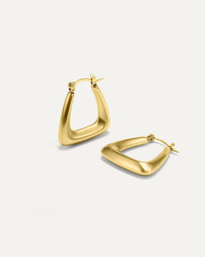 Matte Triangle Ohrring