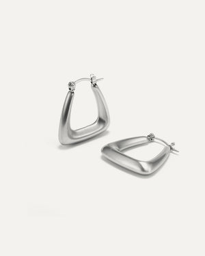 Matte Triangle Ohrring