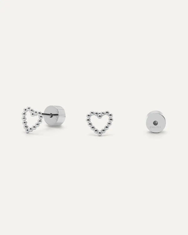 Bubbly Heart Studs