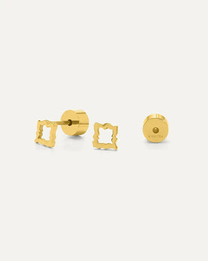 Frame stud earrings