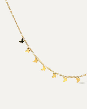 Butterfly Charm Halskette