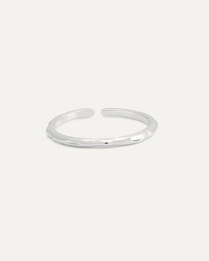 Thin Hammered Ring